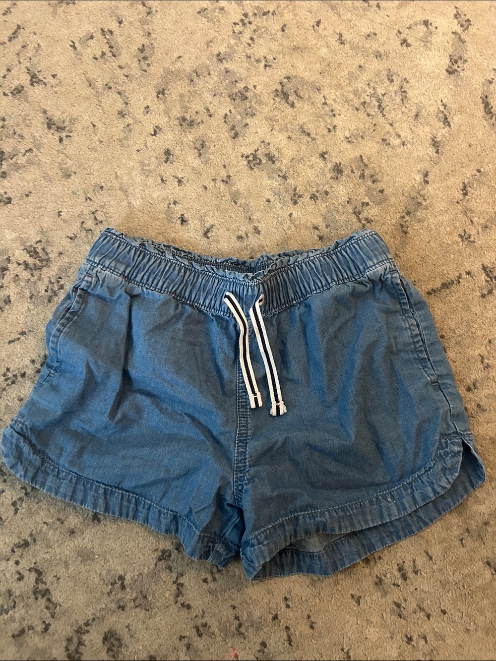 GAP Blue Drawstring Cotton Shorts Girls